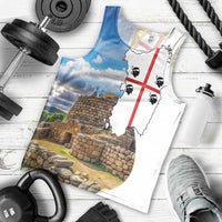 Sardinia Italy Men Tank Top Santu Antine With Map