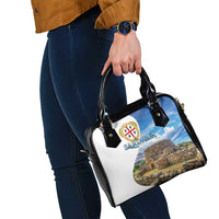 Sardinia Italy Shoulder Handbag Santu Antine With Map