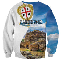Sardinia Italy Sweatshirt Santu Antine With Map