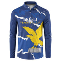 Friuli-Venezia Giulia Button Sweatshirt Coat Of Arms Sporty Style