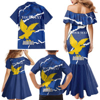Friuli-Venezia Giulia Family Matching Mermaid Dress and Hawaiian Shirt Coat Of Arms Sporty Style