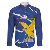 Friuli-Venezia Giulia Family Matching Off The Shoulder Long Sleeve Dress and Hawaiian Shirt Coat Of Arms Sporty Style