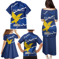 Friuli-Venezia Giulia Family Matching Puletasi and Hawaiian Shirt Coat Of Arms Sporty Style