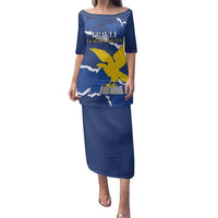 Friuli-Venezia Giulia Family Matching Puletasi and Hawaiian Shirt Coat Of Arms Sporty Style