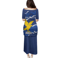 Friuli-Venezia Giulia Family Matching Puletasi and Hawaiian Shirt Coat Of Arms Sporty Style
