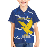 Friuli-Venezia Giulia Family Matching Puletasi and Hawaiian Shirt Coat Of Arms Sporty Style