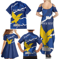 Friuli-Venezia Giulia Family Matching Summer Maxi Dress and Hawaiian Shirt Coat Of Arms Sporty Style