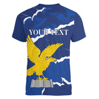 Friuli-Venezia Giulia Women V-Neck T-Shirt Coat Of Arms Sporty Style