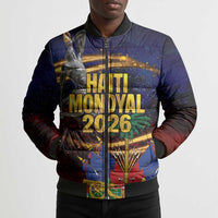 Haiti Mondyal 2026 Bomber Puffer Jacket Proud to Be Haitian