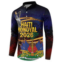 Haiti Mondyal 2026 Button Sweatshirt Proud to Be Haitian