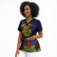 Haiti Mondyal 2026 Scrub Top Proud to Be Haitian