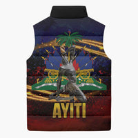 Haiti Mondyal 2026 Sleeveless Puffer Jacket Proud to Be Haitian