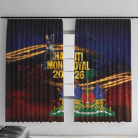 Haiti Mondyal 2026 Window Curtain Proud to Be Haitian