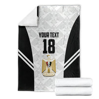 Custom Egypt Football Blanket 2026 Glory Run White Edition