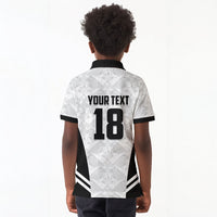 Custom Egypt Football Kid Polo Shirt 2026 Glory Run White Edition