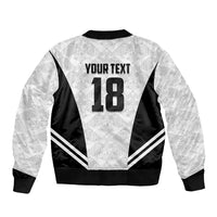 Custom Egypt Football Sleeve Zip Bomber Jacket 2026 Glory Run White Edition