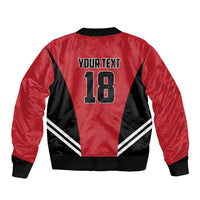 Custom Egypt Football Sleeve Zip Bomber Jacket 2026 Glory Run Red Edition