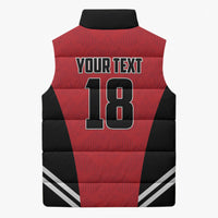 Custom Egypt Football Sleeveless Puffer Jacket 2026 Glory Run Red Edition