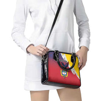 Colombia Coat Of Arms Shoulder Handbag With Flag Style And Fork Partern