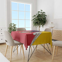 Colombia Coat Of Arms Tablecloth With Flag Style And Folk Pattern - Wonder Print Shop