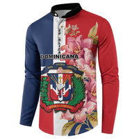 Personalized Dominican Republic Bayahbe Rose Button Sweatshirt - Wonder Print Shop