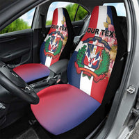 Personalized Dominican Republic Bayahbe Rose Car Seat Cover - Wonder Print Shop