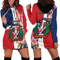 Personalized Dominican Republic Bayahbe Rose Hoodie Dress - Wonder Print Shop