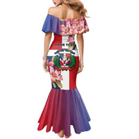 Personalized Dominican Republic Bayahbe Rose Mermaid Dress - Wonder Print Shop