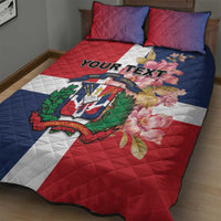 Personalized Dominican Republic Bayahbe Rose Quilt Bed Set - Wonder Print Shop