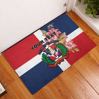 Personalized Dominican Republic Bayahbe Rose Rubber Doormat - Wonder Print Shop