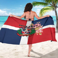 Personalized Dominican Republic Bayahbe Rose Sarong - Wonder Print Shop