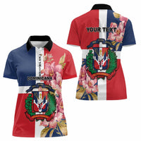 Personalized Dominican Republic Bayahbe Rose Women Polo Shirt - Wonder Print Shop