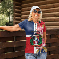 Personalized Dominican Republic Bayahbe Rose Women Polo Shirt - Wonder Print Shop