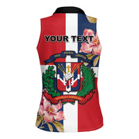Personalized Dominican Republic Bayahbe Rose Women Sleeveless Polo Shirt - Wonder Print Shop
