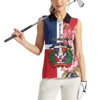 Personalized Dominican Republic Bayahbe Rose Women Sleeveless Polo Shirt - Wonder Print Shop