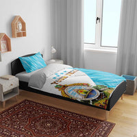 Personalized Honduras Coat Of Arms Bedding Set Flag Color Style - Wonder Print Shop