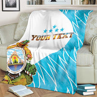 Personalized Honduras Coat Of Arms Blanket Flag Color Style