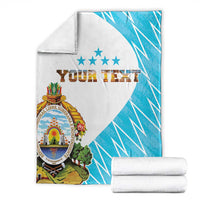 Personalized Honduras Coat Of Arms Blanket Flag Color Style