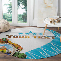 Personalized Honduras Coat Of Arms Round Carpet Flag Color Style