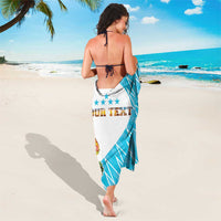 Personalized Honduras Coat Of Arms Sarong Flag Color Style - Wonder Print Shop