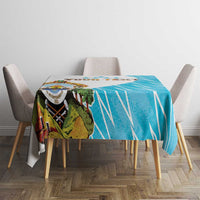 Personalized Honduras Coat Of Arms Tablecloth Flag Color Style - Wonder Print Shop