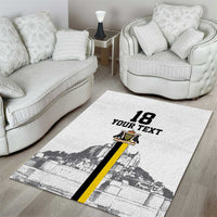 Custom Cornwall Football Area Rug Mont Saint Michel - Wonder Print Shop