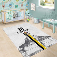 Custom Cornwall Football Area Rug Mont Saint Michel - Wonder Print Shop