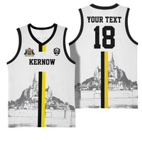 Custom Cornwall Football Basketball Jersey Mont Saint Michel - Wonder Print Shop