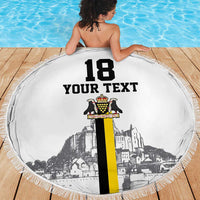 Custom Cornwall Football Beach Blanket Mont Saint Michel - Wonder Print Shop