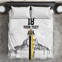 Custom Cornwall Football Bedding Set Mont Saint Michel - Wonder Print Shop