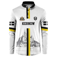 Custom Cornwall Football Button Sweatshirt Mont Saint Michel - Wonder Print Shop