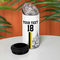 Custom Cornwall Football 4 in 1 Can Cooler Tumbler Mont Saint Michel - Wonder Print Shop