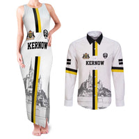 Custom Cornwall Football Couples Matching Tank Maxi Dress and Long Sleeve Button Shirt Mont Saint Michel - Wonder Print Shop