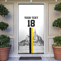Custom Cornwall Football Door Cover Mont Saint Michel - Wonder Print Shop